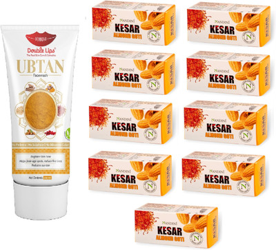 Nandini Facial Soap Facial In Just 2 Minutes 25 g Pack of 9 With Ubtan Face Wash 100 ml(10 Items in the set)