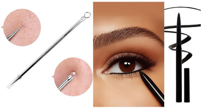 Wonholli Long-lasting Deeply Pigmented Kajal & Acne Pimple Remover Tool(2 Items in the set)