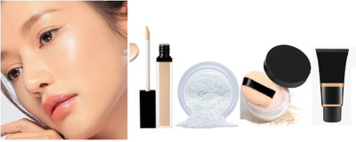 BLUEMERMAID MATTE LOOK FACE COMBO OF MAKEUP KIT FOR PERFECT LOOK(4 Items in the set)