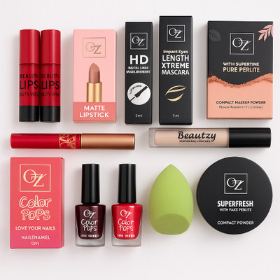 MALDAC Makeup combo pack of 10(10 Items in the set)