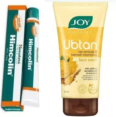 HIMALAYA Himcolin Gel (30 g ) + Revivify Ubtan Face Wash (150 g) (2 Items in the set)