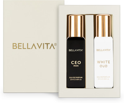 BELLAVITA CEO MAN perfume & WHITE OUD perfume combo| Citrus & Woody Notes |Long Lasting| Eau de Parfum  -  40 ml(For Men & Women)
