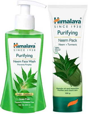 HIMALAYA Neem Face Wash 200ml With Neem Pack 100ml(36 Items in the set)
