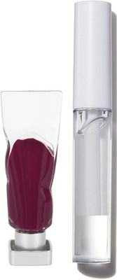MYEONG Ice Cube Matte Purple Velvet Lipstick Lip Glaze With Pigment Non-Stick Cup Long-Lasting Lip Gloss(2 Items in the set)