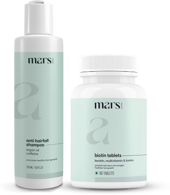 mars by GHC Hair Growth Combo (DHT Blocker Shampoo & Multi Vitamin Biotin) | Anti Hair Fall Kit | Multi Vitamins for HairHair(2 Items in the set)