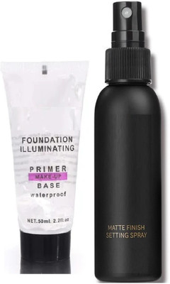 GABBU New Long lasting makeup primer with fixer for face makeup(2 Items in the set)