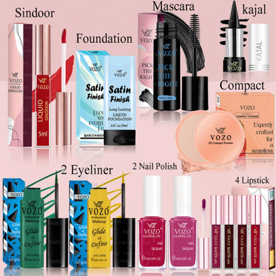 VOZO Makeup Combo Full Cosmetic Kit with High-Quality, Skin-Friendly -300(13 Items in the set)
