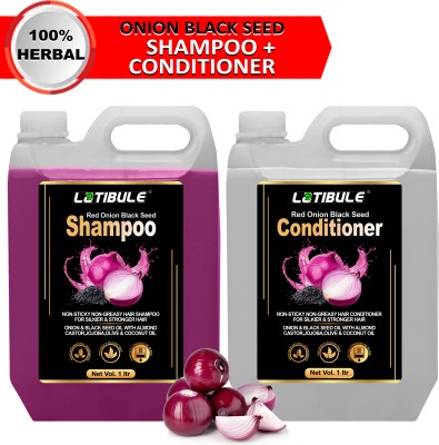 Latibule Black SeedOnion Shampoo And Conditioner,help to prevent hair loss and strengthen hair follicles(1 Items in the set)