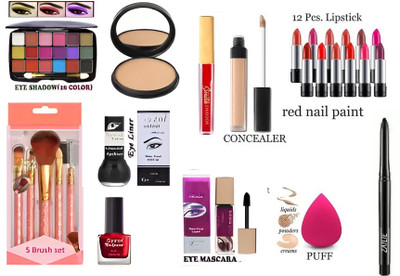 Zailie Makeup kit set one stop beauty package for beginners and professional(set of 26)new(26 Items in the set)