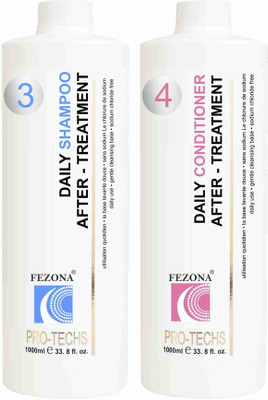 FEZONA Pro Techs Keratin Shampoo + Keratin Conditioner 1000 ml x 2(2 Items in the set)
