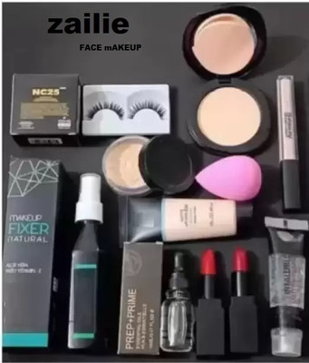 Zailie 3in1base-eylsh-serum-2blm-lspwdr-compct-puf-conclr(11 Items in the set)