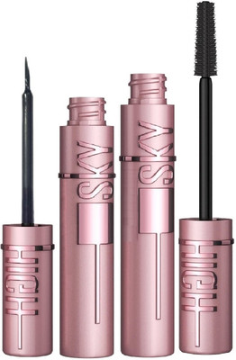 Neycare Best matte finish eyelash volumizing mascara with jet black quick dry liner(2 Items in the set)