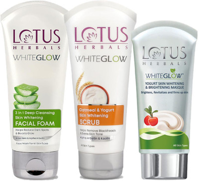 LOTUS HERBALS WhiteGlow Skin Brightening Glow Pack(3 Items in the set)
