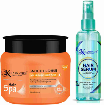 KERAMONIKS PROFESSIONAL Smooth & Shine Hair SPA 500 ml + Smooth Shine Hair Serum 100 ml(2 Items in the set)