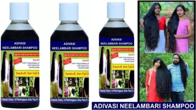 Adivasi ayurvedic herbal Shampoo(500)+Neelambari ayurvedic herbal Shampoo(250 ml)(3 Items in the set)