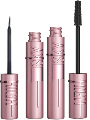 Neycare best combo eye makeup waterproof long lasting mascara & eyeliner smudge proof perfect looking(2 Items in the set)