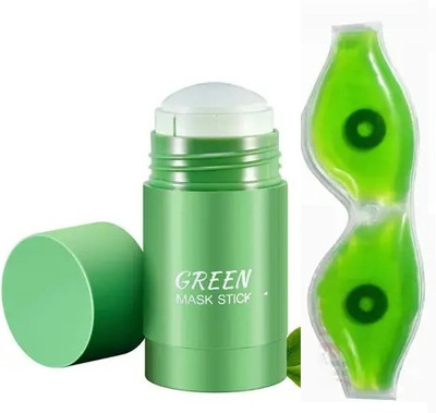 GFSU Alovera gel Eye Mask & Green Tea Purifying Clay Stick Mask(2 Items in the set)