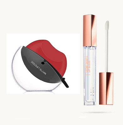 ADJD Moisturizing Plumping Lip Gloss & lip shape lipstick RED(2 Items in the set)