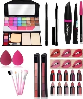 DAIMANPU 6155 MAKEUP COMBO FOR GIRLS, Best Eye Makeup Preparations(9 Items in the set)