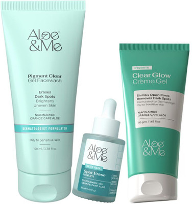 aloe&me 3 Step Pigment Clear Kit(3 Items in the set)