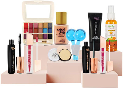 adbeni Sweat Proof Beauty Makeup Kit, Premium Set For Gift, For All Occasions(10 Items in the set)