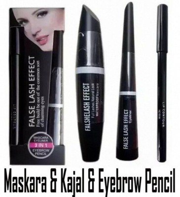 kHUDAt Open Up Your Eyes: Mascara, Kajal & Brow Definer Trio(New York)(3 Items in the set)