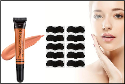 Neycare nose strips perfect with orange concealer easy to use pack(2 Items in the set)