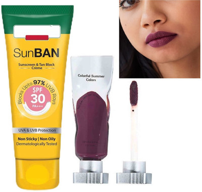 Emijun Sun Sunblock SPF 30 PA++ Black Plum Extract(2 Items in the set)