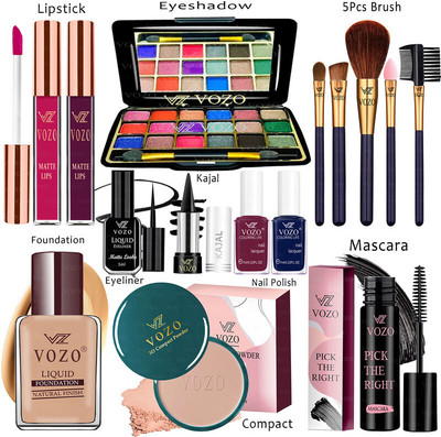 VOZO Makeup Combo Kit One-stop Beauty Package for Professionals 289(15 Items in the set)