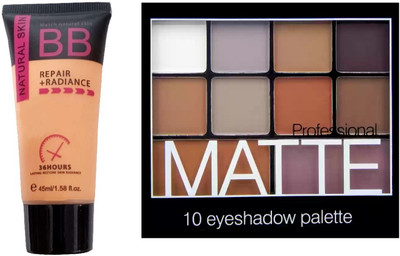 nn NEW EYESHADOW PALETTE WITH FOUNDATION TUBE PACK OF 2(2 Items in the set)
