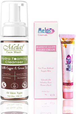 Melas Detoxifying Combo for Fresh, Glowing & Brightening Skin(3 Items in the set)