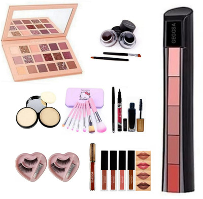 Geggsa Makeup combo kit for girls and women(14 Items in the set)