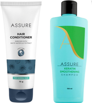 ASSURE Keratin Smoothening Shampoo150ml & Hair Conditioner 75g(2 Items in the set)