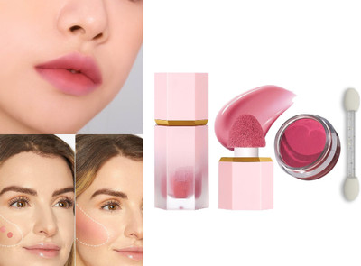 Sheny Long Lasting Lip Tint Waterproof Matte And Liquid Blush Face Blusher Natural(1 Items in the set)