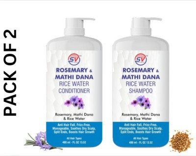 SV PROFESSIONAL Rosemary Anti-Hairfall Shampoo,& Conditioner with Rosemary & Methi Dana for Reducing Hair Loss (2Items in the set)(2 Items in the set)