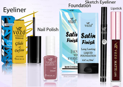 VOZO Makeup Combo Professional Cosmetic Kit with Ultra-Pigmented Set-71(5 Items in the set)
