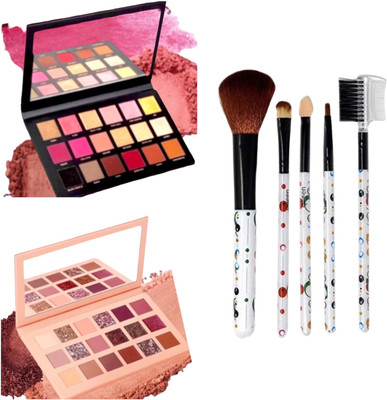 Mehaay cosmetics Eyeshadow 2+5pcs Makeup brushes(3 Items in the set)