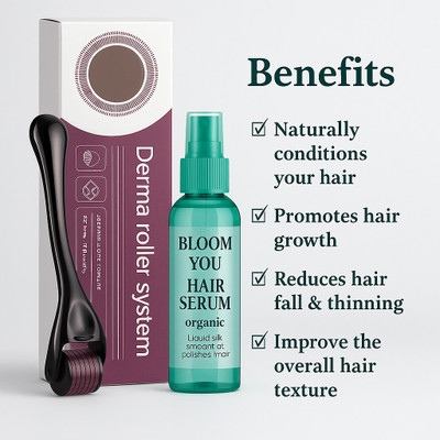 BLOOM YOU Natural Hair Smoothening & Growth Booster Pack(100 ml)