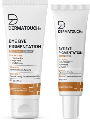 Dermatouch Bye Bye Pigmentation Combo | Pigmentation Removal Face Wash & Cream - 100G(2 Items in the set)