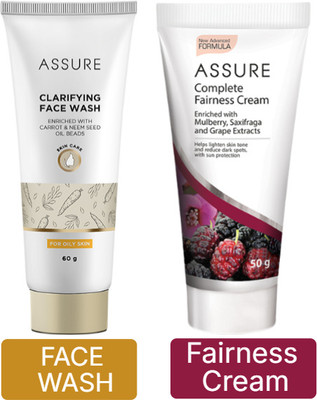 ASSURE Clarifying face wash & Complete Fairness Cream(2 Items in the set)