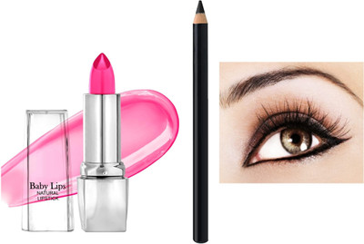 Latixmat Combo of Color Change Gel Lipstick With Black Pencil Kajal(2 Items in the set)