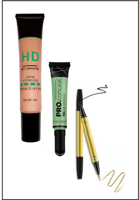 nn concealer, foundation, multi use eyeliner pack of 3 perfect(3 Items in the set)