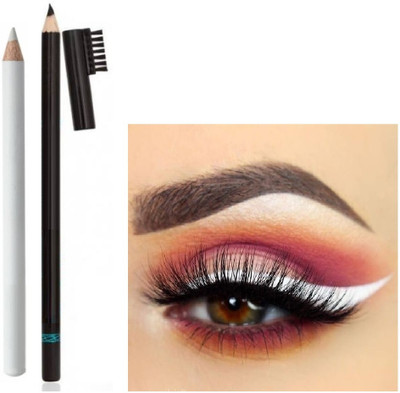 YAWI BEST FOR LONG LASTING WATER PROOF EYE LINER WITH EYE BROW PENCIL(2 Items in the set)