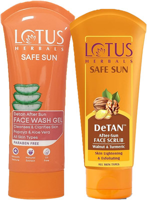 LOTUS HERBALS Safe Sun DeTan Daily Suncare Combo(2 Items in the set)