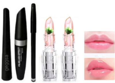 Geggsa 3 in 1 Eye Makeup Kit with Moisturize Rich Candy Wrap Lip Balm(5 Items in the set)
