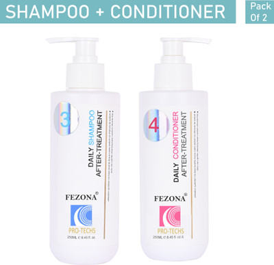 FEZONA Pro Tech Keratin Shampoo 250 ml + Conditioner 250 ml Pack of 2(2 Items in the set)