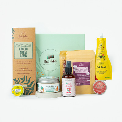 Nat Habit Go Pamper Gift Set, 'Coz You Deserve It(7 Items in the set)