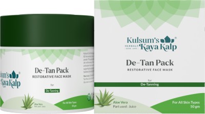 Kulsum's Kaya Kalp De Tan Combo Set of 3 ( De Tan Face Wash, De Tan Face Pack & De Tan Cleanser )(3 Items in the set)