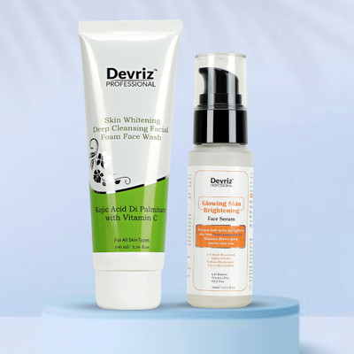 DEVRIZ PROFESSIONAL Face Wash With Serum Combo pack(2 Items in the set)