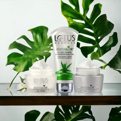 LOTUS HERBALS WHITEGLOW Day and Night With Face Wash Pack(3 Items in the set)